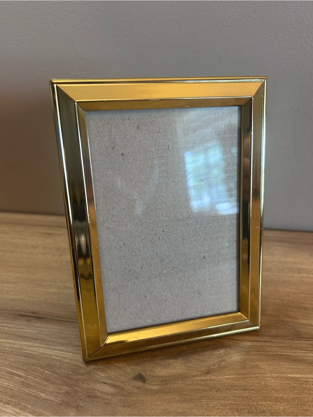 Vintage Gold Metal Photo Frame - Shiny Gold Finish